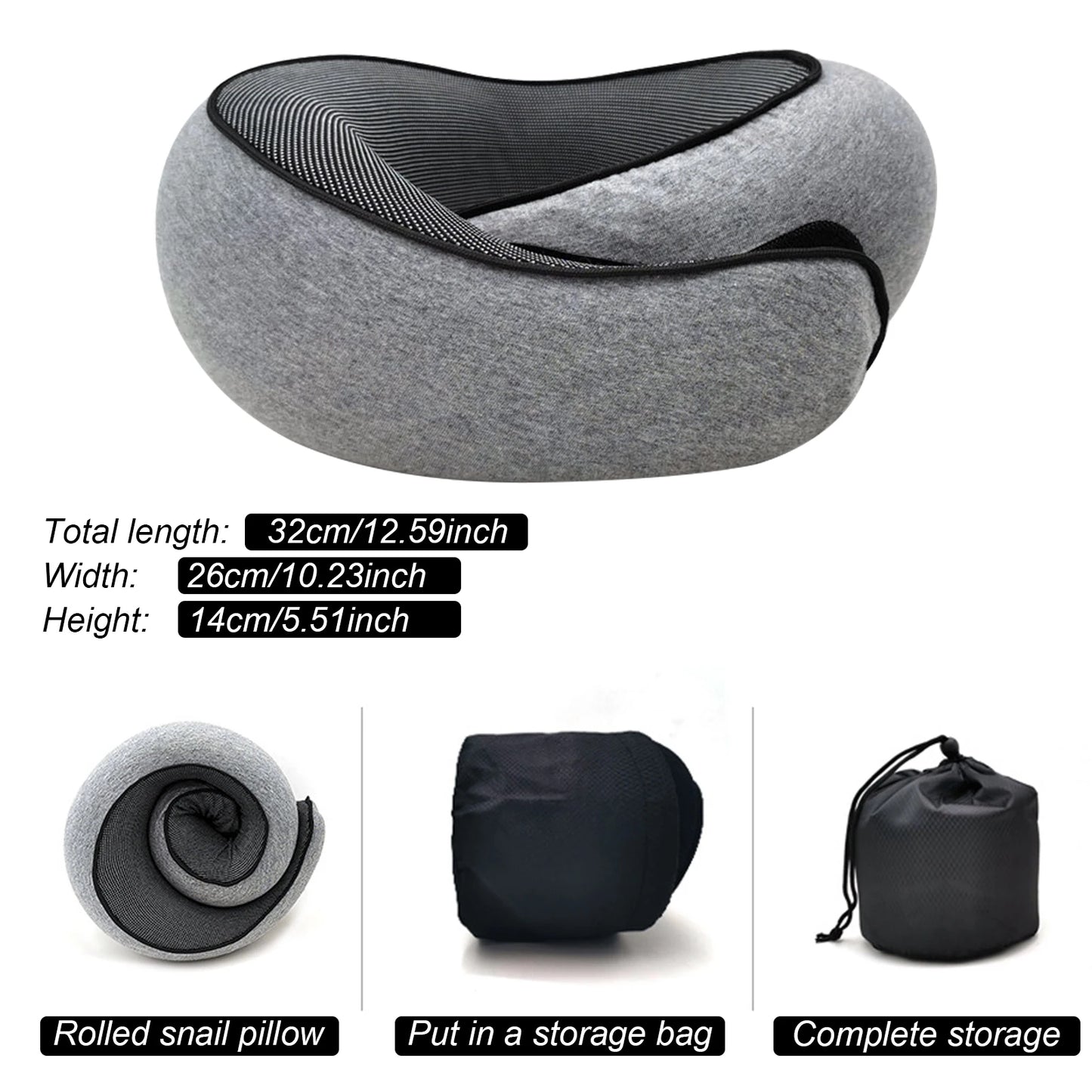 U-shaped Travel Neck Memory Foam - Vibe Vault