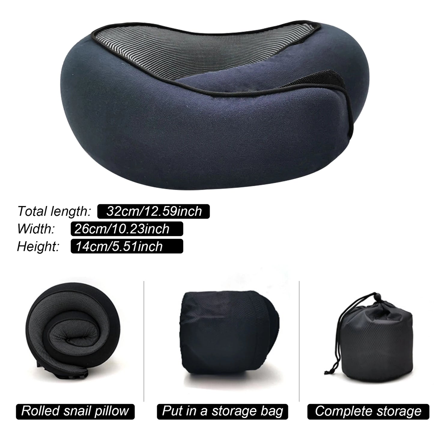 U-shaped Travel Neck Memory Foam - Vibe Vault