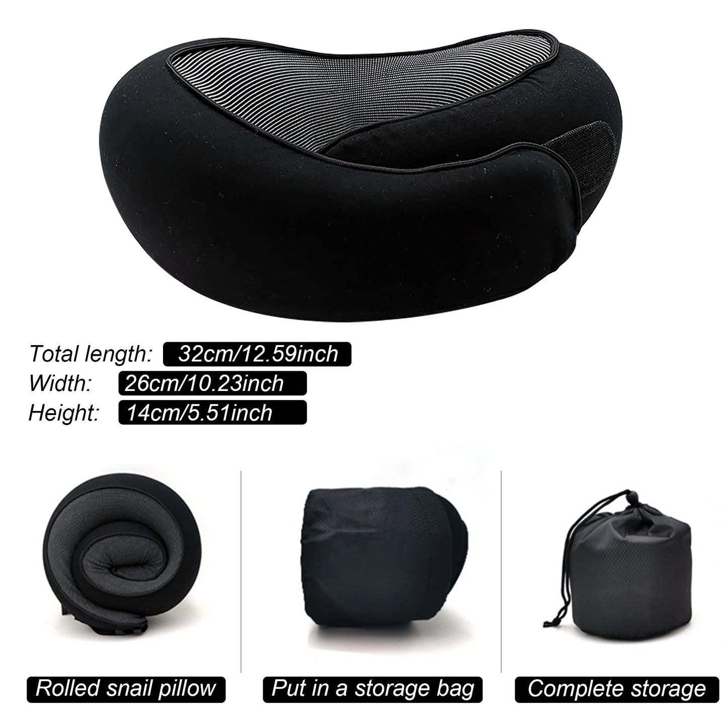 U-shaped Travel Neck Memory Foam - Vibe Vault