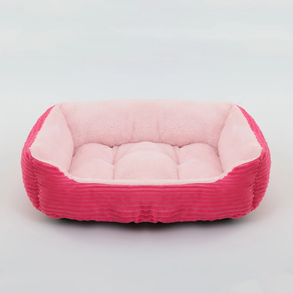 Square Plush Kennel Dog Sofa Bed - Vibe Vault