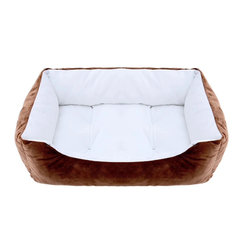 Square Plush Kennel Dog Sofa Bed - Vibe Vault