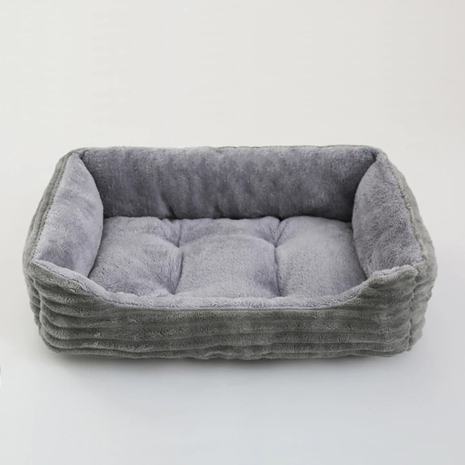 Square Plush Kennel Dog Sofa Bed - Vibe Vault