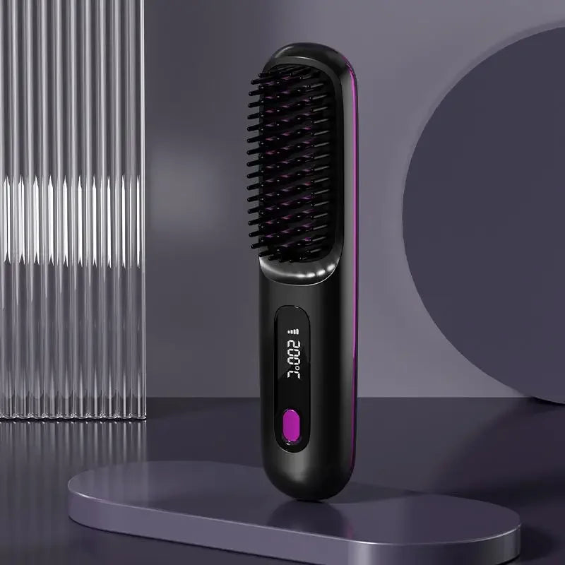 Electric LCD Ceramic Heating Hair Comb - Vibe Vault