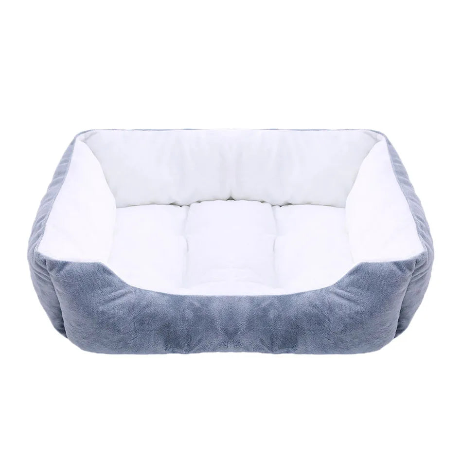 Square Plush Kennel Dog Sofa Bed - Vibe Vault