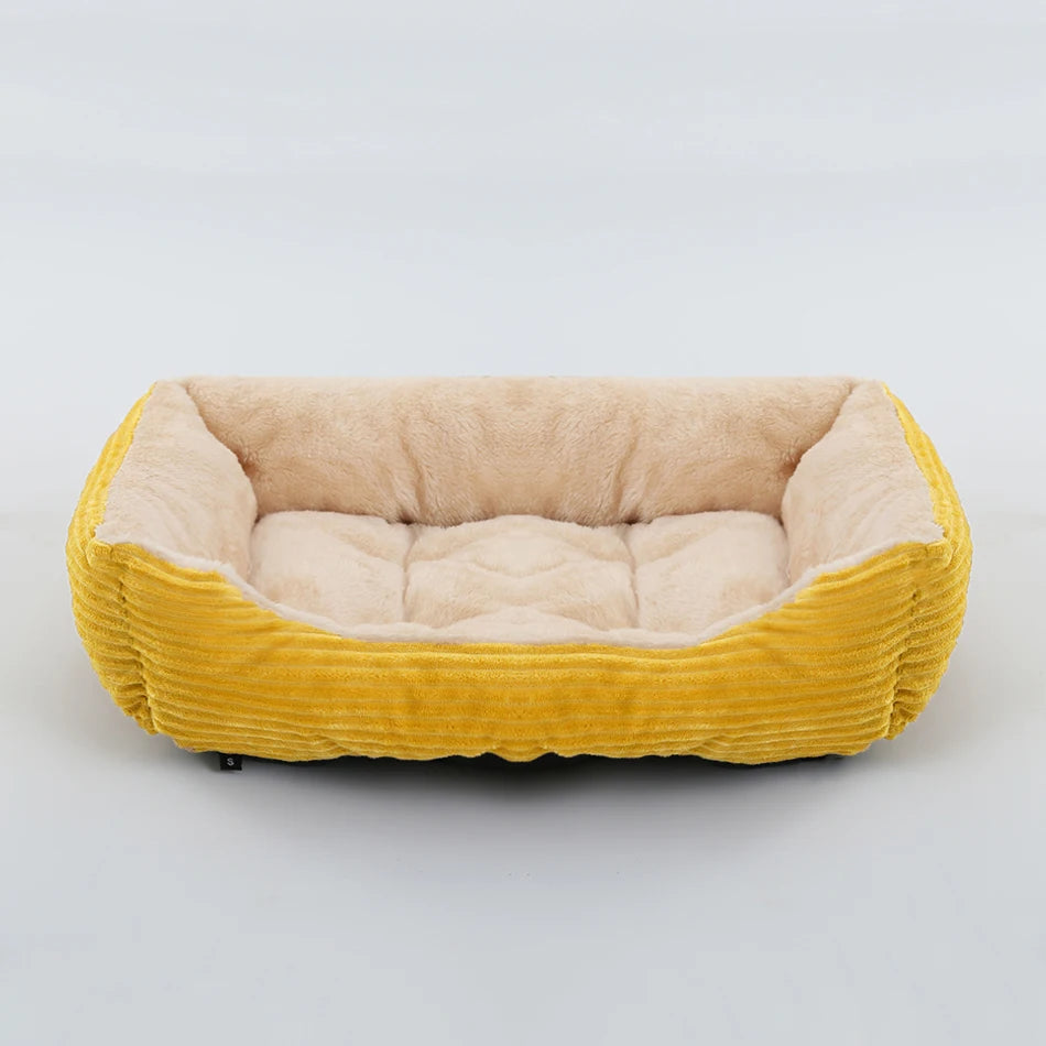 Square Plush Kennel Dog Sofa Bed - Vibe Vault