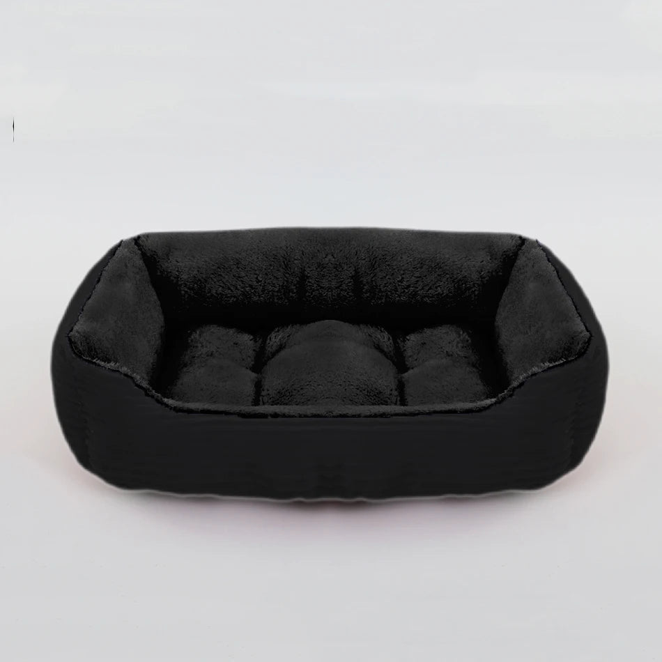 Square Plush Kennel Dog Sofa Bed - Vibe Vault