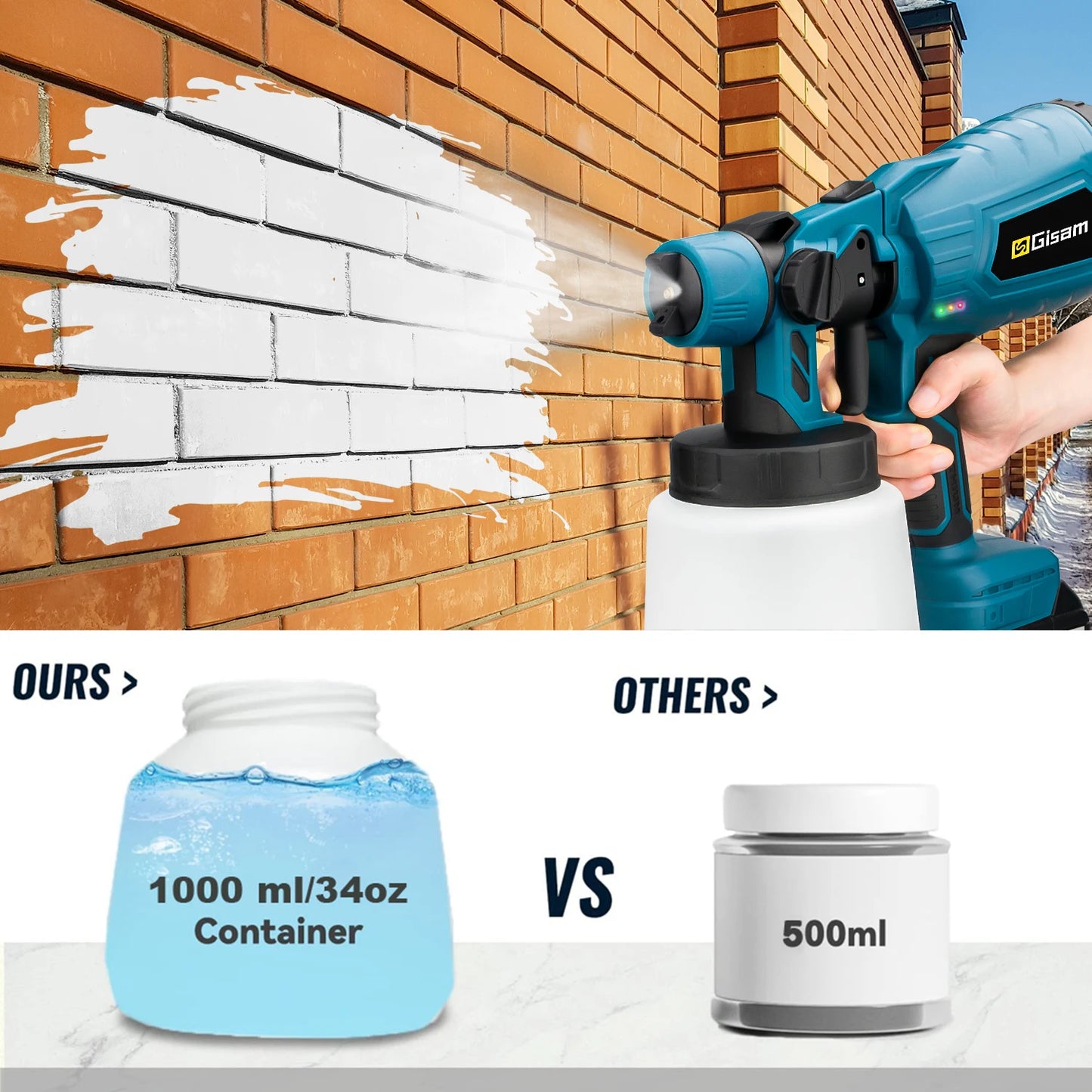 Cordless Electric Paint Sprayer Gun - Vibe Vault