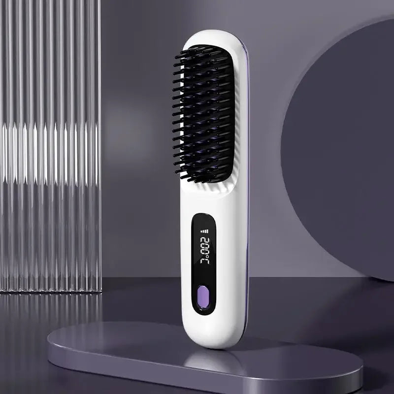 Electric LCD Ceramic Heating Hair Comb - Vibe Vault