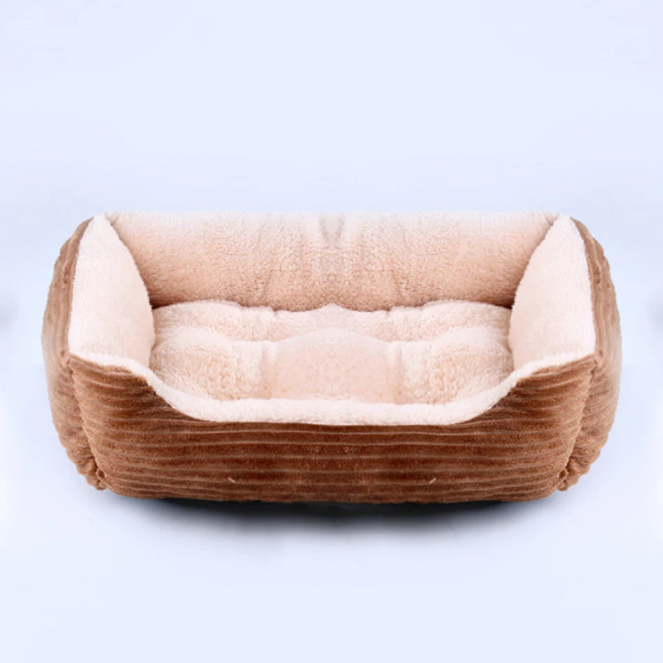 Square Plush Kennel Dog Sofa Bed - Vibe Vault