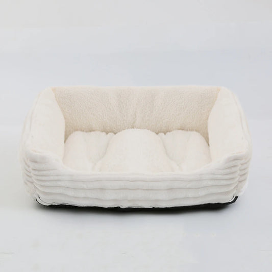 Square Plush Kennel Dog Sofa Bed - Vibe Vault