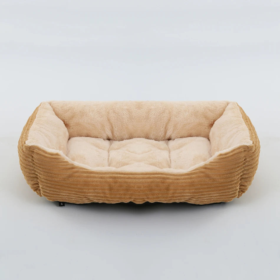 Square Plush Kennel Dog Sofa Bed - Vibe Vault