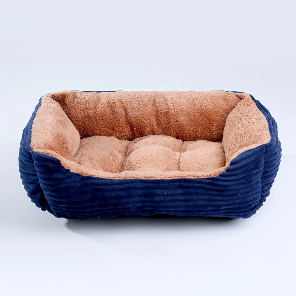 Square Plush Kennel Dog Sofa Bed - Vibe Vault