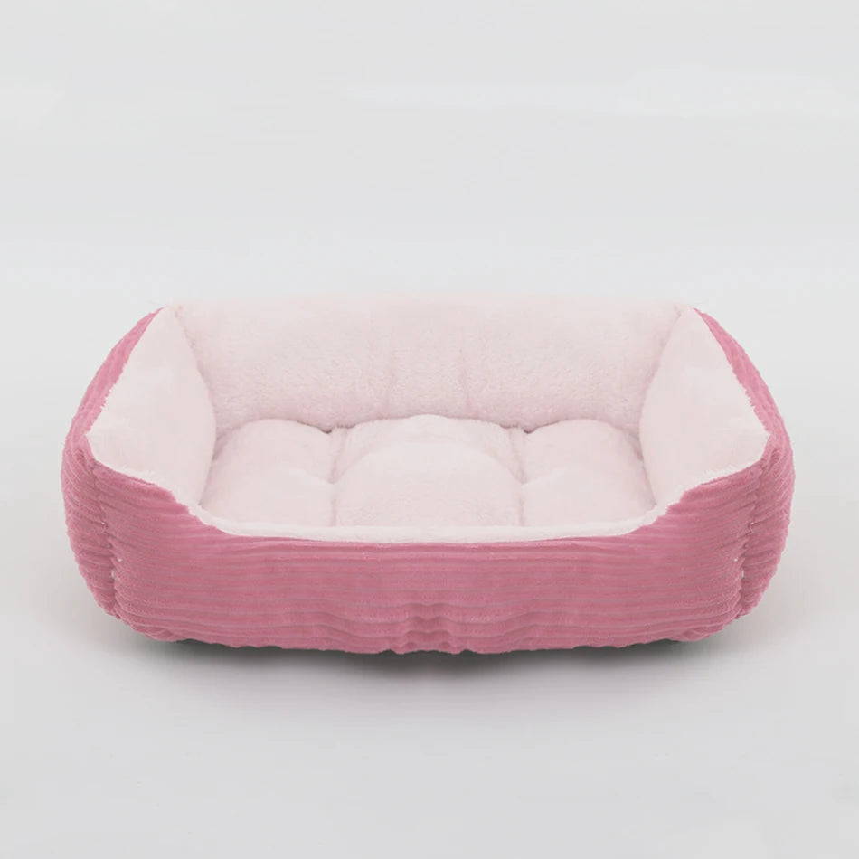 Square Plush Kennel Dog Sofa Bed - Vibe Vault